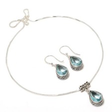 Set collana orecchini fatti - collana,