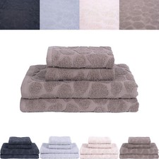 Set Asciugamani bagno Stone spugna cotone telo doccia, viso, ospite, bidet