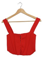 Zara bustier top donna rosso - bustier,