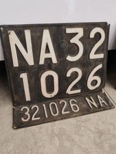 targa auto d'epoca