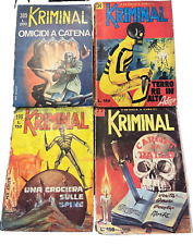 LOTTO N°4 KRIMINAL ORIGINALE N°22-34-198-305 EDITORIALE CORNO VINTAGE EPOCA