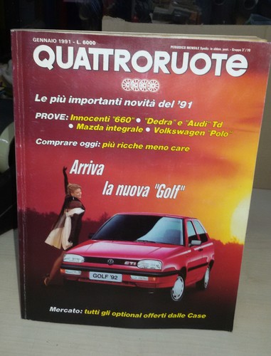 Quattroruote gennaio 1991 - gennaio, vw