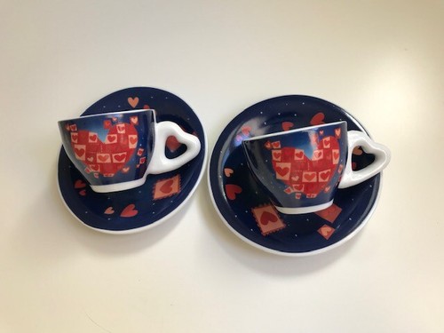 Coppia tazzine caffè con - da,