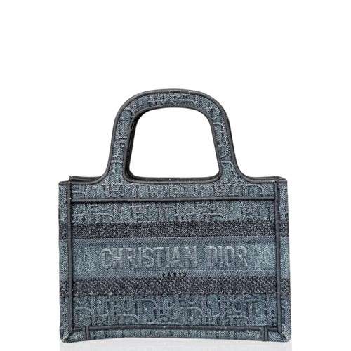 Dior mini book tote - mini, blue