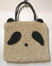 Borsa in filo di panda animale