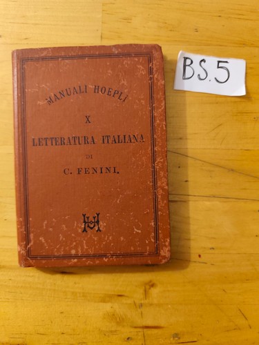 Letteratura italiana manuali - italiana,