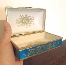 Antico Cofanetto Portagioie Porcellana fine '800 Stile Limoges