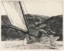 The Cat Boat di Edward Hopper