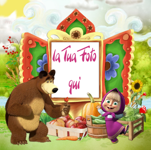 Cialda masha orso - e, l'orso