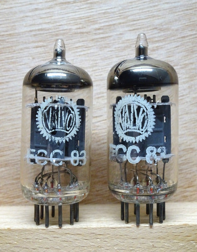 Coppia valvo ecc83 - valvo, |
