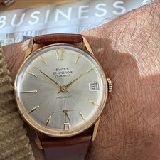 OROLOGIO DA POLSO UOMO MECCANICO IMPERATORE SVIZZERO VINTAGE SWISS MADE