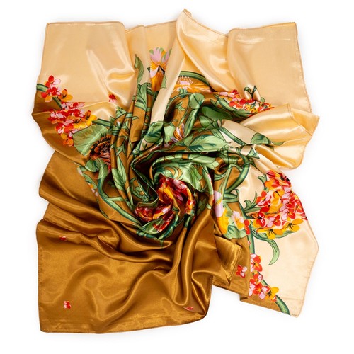 Foulard giallo quadrato - , di