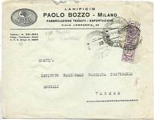1944 RSI 1L P.P. USATO COME FR.LLO ISOLATO SU BUSTA DA MILANO X VARESE