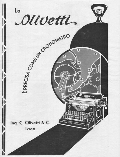 Pub 1930 olivetti - m20, macchina