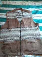 Gilet Donna Vintage Donny&Max, Lana 80 %e pelle, Taglia 52 54