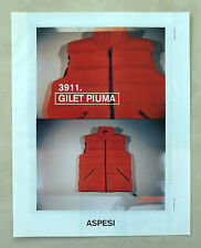 C258-Advertising Pubblicità-1998- ASPESI 3911 GILET PIUMA