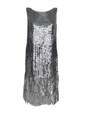 ? Paillette Dress MAX MARA?Abito a Tubino Paillette Argentato IT40_FR38_DE36