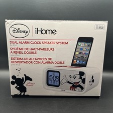 iHome Disney Minnie Mouse doppia sveglia con sistema di altoparlanti iPod dock DM-H22