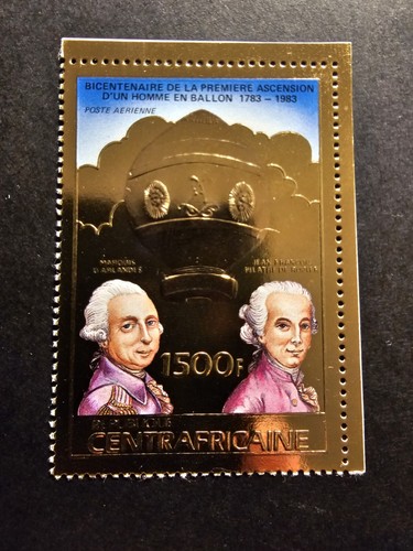 Timbro oro centrafricano - timbro, jf