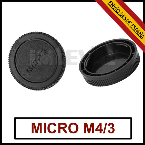Tapa lente micro 3 trasera - 4/3,
