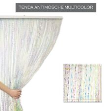 Tenda ANTIMOSCHE Tenda Porta Finestra Anti INSETTI Fili Plastica Tras Multicolor