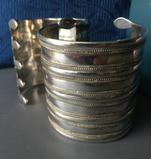  COPPIA BRACCIALI  IN ARGENTO INDIANO VECCHIA MANIFATTURA