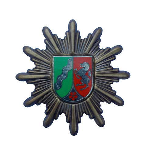 Old police cap badge north - old,