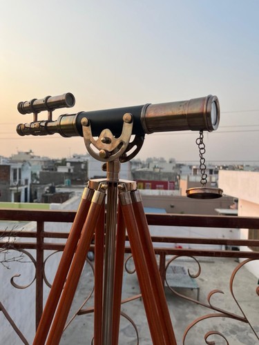Telescopio vintage ottone - vintage, in