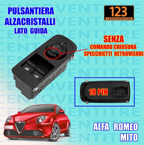 Pulsantiera alzacristalli - pulsantiera,