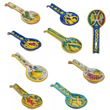 POGGIA MESTOLO CERAMICA CALTAGIRONE  VARIE FANTASIE 