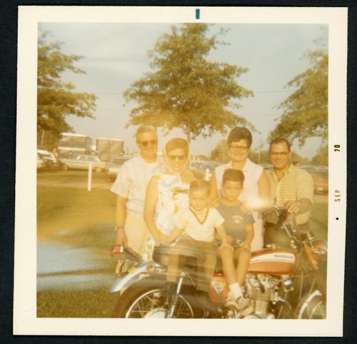 Foto istantanea moto uomo