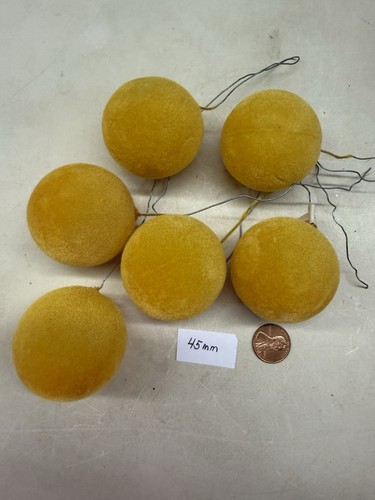 Palline floccate vintage oro