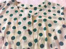 Camicia donna di seta sartoriale a pois