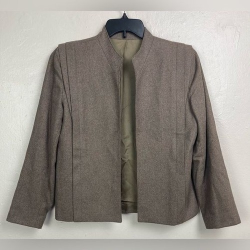Blazer aperto lana - , marrone