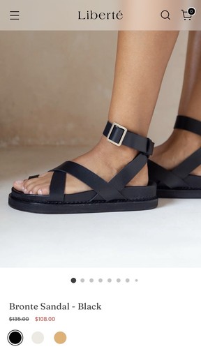 Sandali liberté pelle - liberté, nera