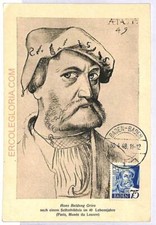 ad8727 - GERMANIA Baden - STORIA POSTALE - Carta massima 1948 Hans Baldung Grien