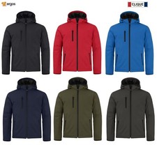 CLIQUE Giubbotto PADDED HOODY Softshell Imbottito + Cappuccio Uomo Elasticizzato