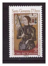 VATICANO - 2012  SANTA GIOVANNA D'ARCO   NUOVO ** MNH