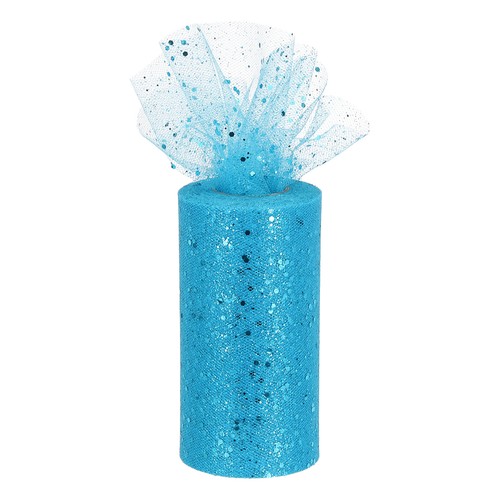 Nastro tulle con paillettes - tulle,