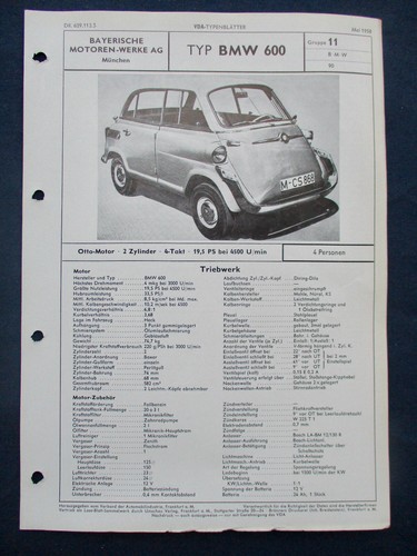Bmw 600 große isetta - große,