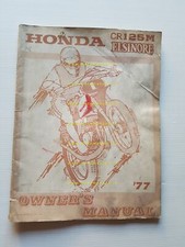 Honda CR 125 M Elsinore 1977 manuale uso / officina originale inglese