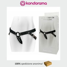 Strap on nero indossabile donna cintura per dildo fallo pene vaginale anale uomo