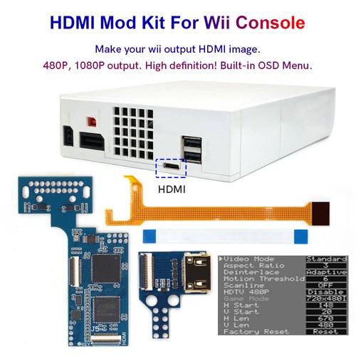 Hispeedido kit mod interno wii - mod,