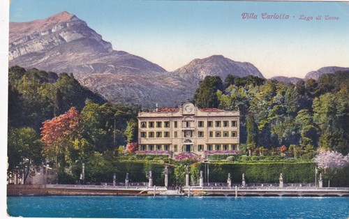 Cartolina lago como villa - cartolina,