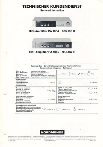 Nordmende amplificatore hifi - nordmende,