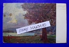 ?CARTOLINA LAGO DI COMO DA VILLA OLMO PITTORE E.POLESELLO QUADRO LA SERA 1932?