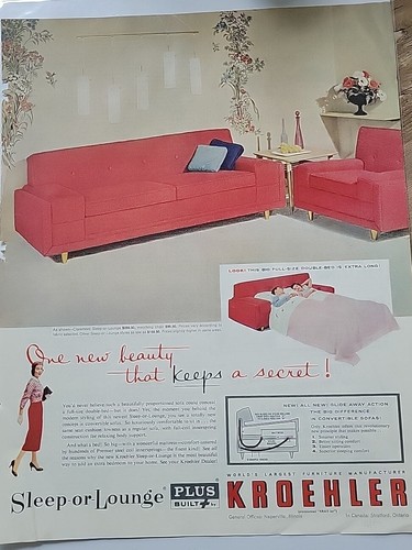 Poltrona divano rosso metà