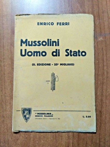 Mussolinia enrico ferri - n.,