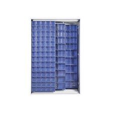 ARMADIO 2 PANNELLI SCORREVOLI CRISTAL BOX154 CASS. BLU