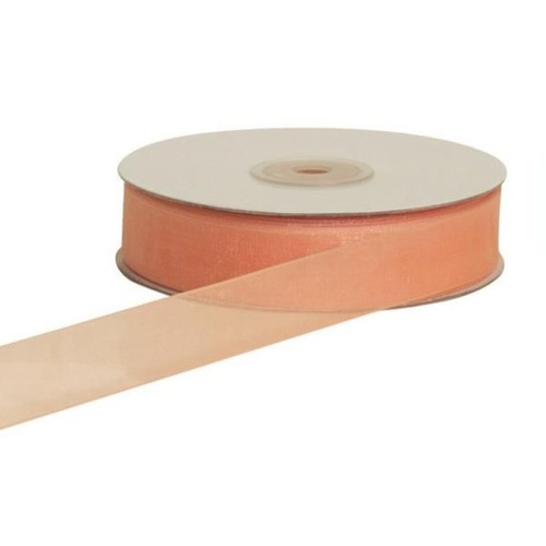 Nastro organza pesca mm - organza,